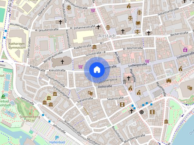 3 ZKB inmitten der Altstadt mit Südbalkon TG Stellplatz & neue Einbauküche bereits inklusive!