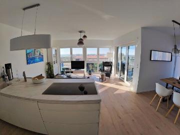3 ZKB Penthouse mit ca. 82 m² Wohnfläche in Wi Kloppenheim! Möbliert oder freigestellt zu vermieten