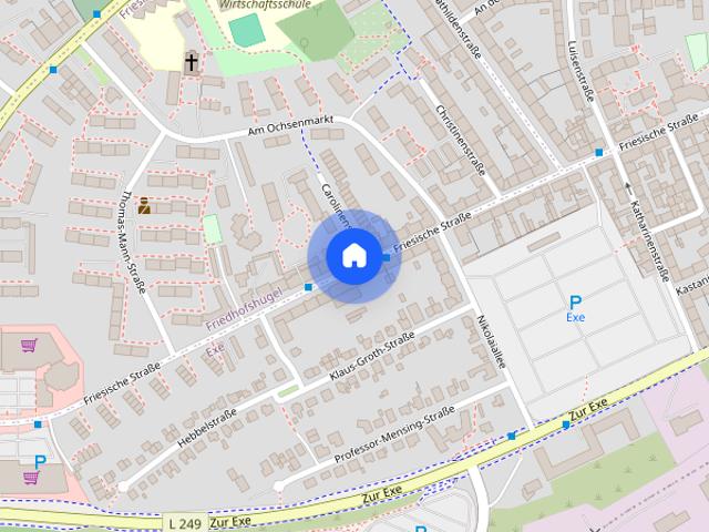 3,0 Zimmer Wohnung, Friesische Str. 68, 2. Obergeschoss, re. ! Bitte bewerben Sie sich online !