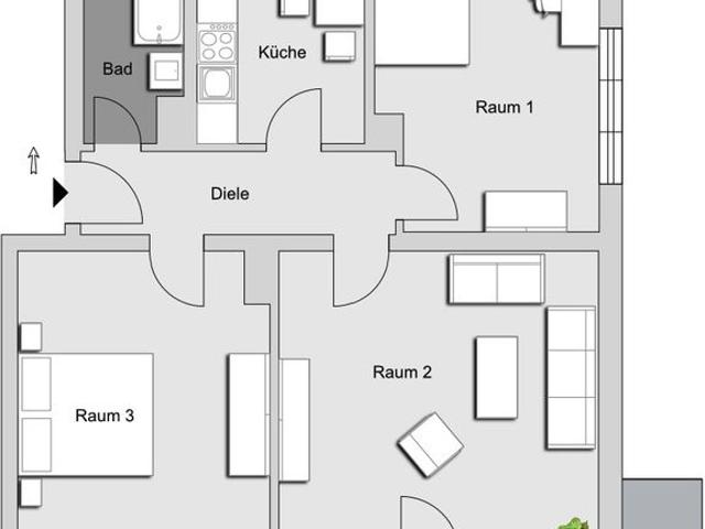 3,0 Zimmer Wohnung in Nürnberg
