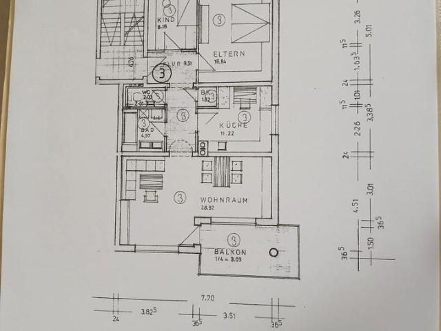 3 4 ZKB Eigentumswohnung mit großem Balkon, 1.OG