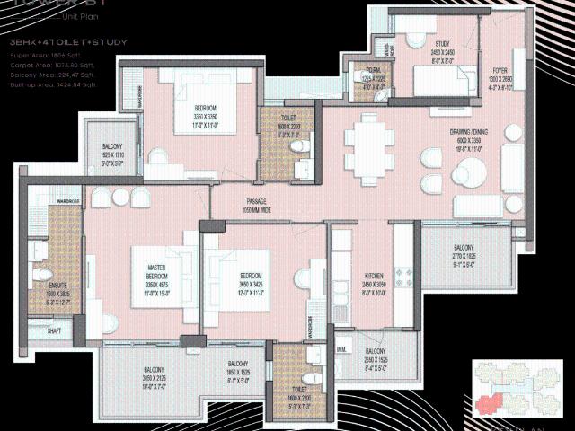 3.5 BHK Apartment in Noida Extension for resale Greater Noida. The reference number is 19224366