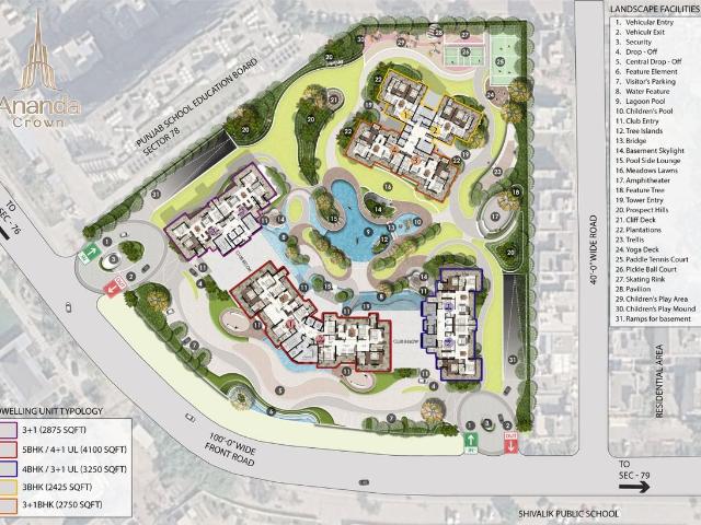 3.5 BHK Apartment in Sector 78 for resale Mohali. The reference number is 21082107