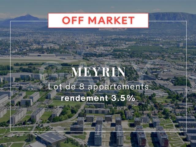 3,5 % Brutto Rendite – Portfolio mit 8 Wohnungen – Meyrin Genf