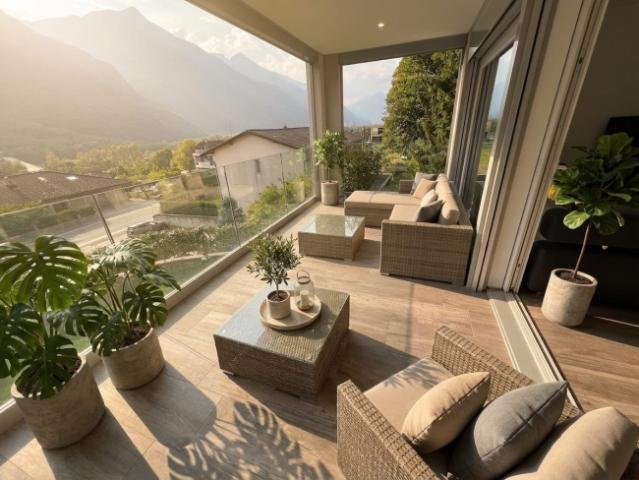 3.5 locali moderno e luminoso con loggia a Claro