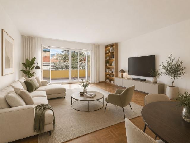 3.5 locali di ampia metratura, grande balcone soleggiato e a due passi dal Lago residenza primaria o secondaria
