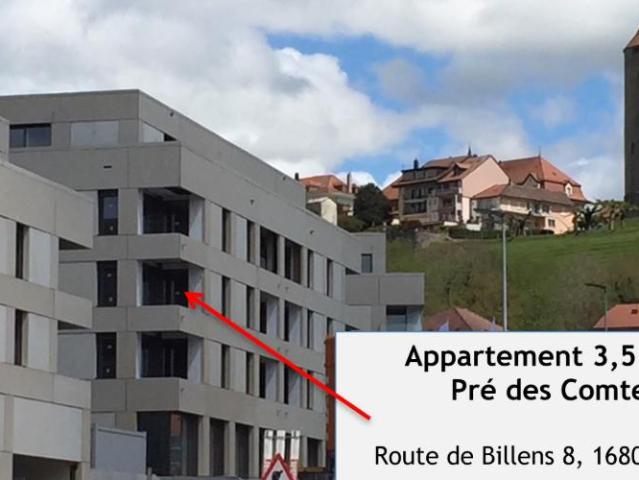3.5 pièces lumineux proche de la gare