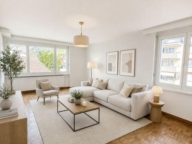 Helle 3.5 Zimmerwohnung mit Balkon und viel Stauraum in Au SG