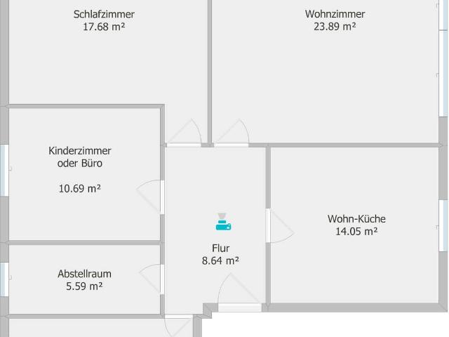 3,5 Raum Wohnung in Landshut