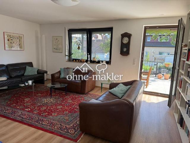3,5 Zi. Wohnung in KA Grötzingen mit großer Süd Terrasse & Gartenblick
