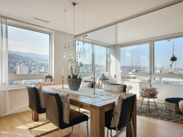 3.5 Zi. Wohnung mit Loggia und beeindruckender Weitsicht