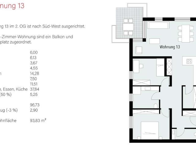 3,5 Zi. Wohnung Nr. 13 Neubau Natur pur