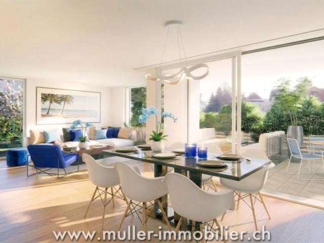 3,5 Zimmer mit Terrasse und Garten, ruhige Lage, 4 Min. von Ursy
