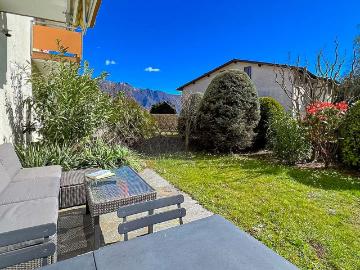 3.5 Zimmer mit Garten in Carona