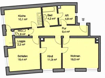 3,5 Zimmer * Nordstadt * nähe U bahn