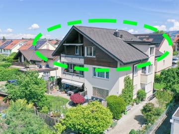 3.5 Zimmer Dachwohnung mit rund 87 m² NF an ruhiger Quartierlage