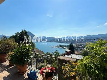 3.5 Zimmer Vintage Eleganz mit Panoramaterrasse am Luganersee