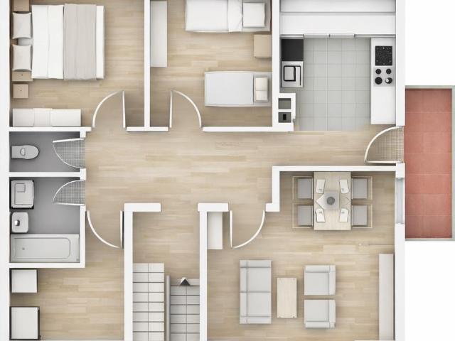 3,5 Zimmer Wohnung in ruhiger Lage von Luginsland