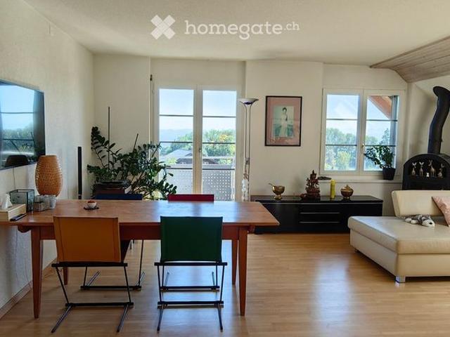 3.5 Zimmer Wohnung möbliert, Südlage mit Alpenblick – hell, 12 Min. nach Solothurn