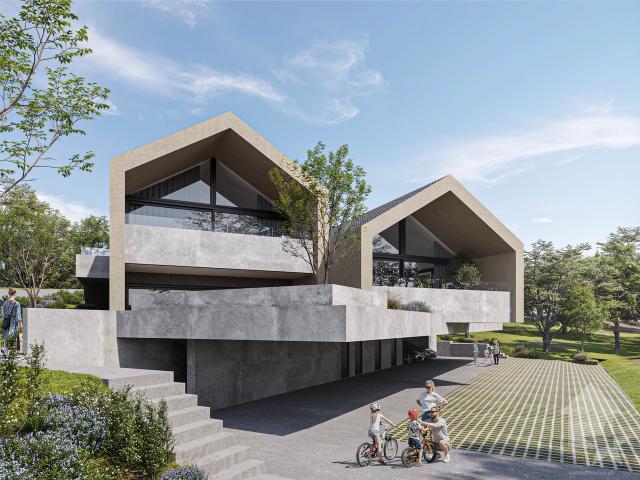 3.5 Zimmer Wohnung mit Garten in moderner und klarer Architektur