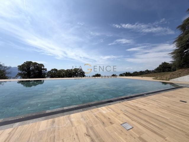 3,5 Zimmer Wohnung mit grosser Terrasse, Pool und Seeblick