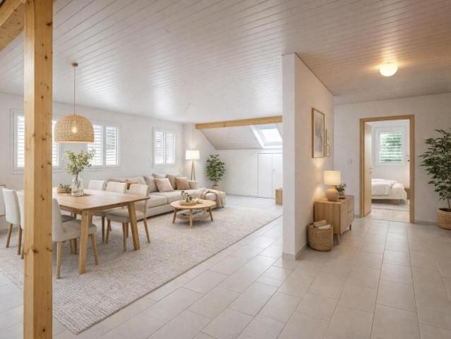 3,5 Zimmer Wohnung mit 119 m² Wohnfläche und Balkon in Chabrey / VD