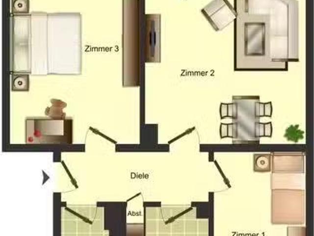 3,5 Zimmer 58 m² 449 € Kaltmiete Wohnungen in Unna