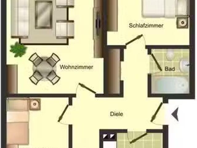 3,5 Zimmer 64 m² 489 € Kaltmiete Wohnungen in Bergkamen