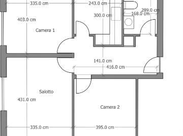 3.5 Zimmer, 67 m², 1. Stock