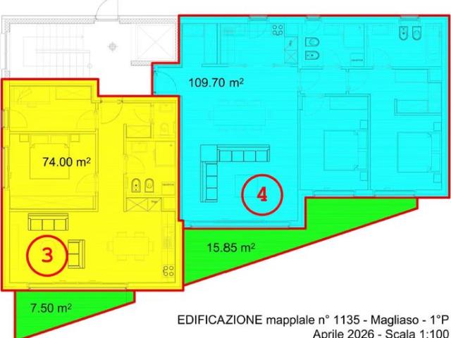 3.5 Zimmer, 74 m²