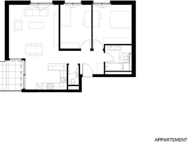 3.5 Zimmer, 75 m², 2. Stock