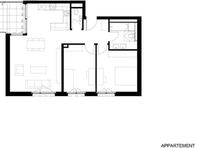 3.5 Zimmer, 76 m², 2. Stock