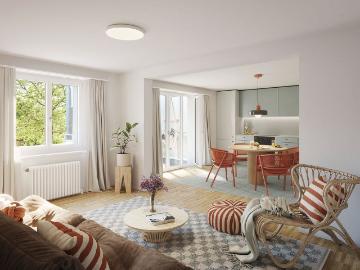 3.5 Zimmer, 77 m², 1. Stock