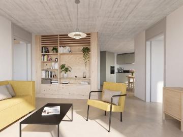 3.5 Zimmer, 70 m², 4. Stock
