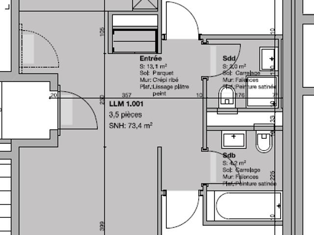 3.5 Zimmer, 73 m², EG