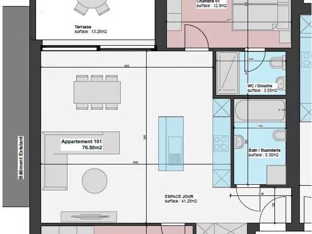 3.5 Zimmer, 83 m²