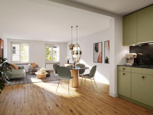 3.5 Zimmer, 90 m², 1. Stock