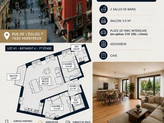 3.5 Zimmer, 91 m²