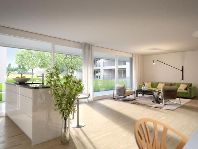 3.5 Zimmer, 91 m², EG