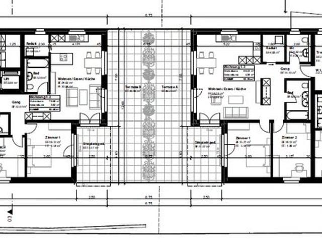 3.5 Zimmer, 92 m², 1. Stock