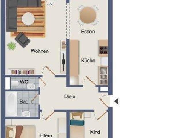3,5 Zimmerwohnung in Bruchsal mit Duplexparker & Aussenstellplatz