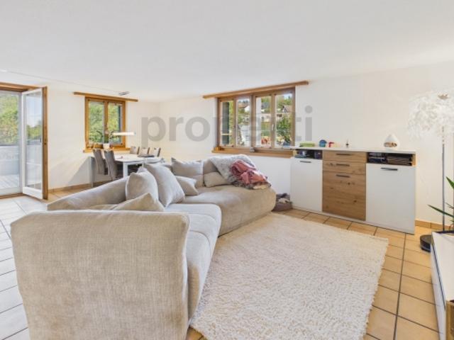 3.5 Zimmerwohnung mit Südwest Terrasse eigenem grosszügigen Gemüsegarten in Madetswil