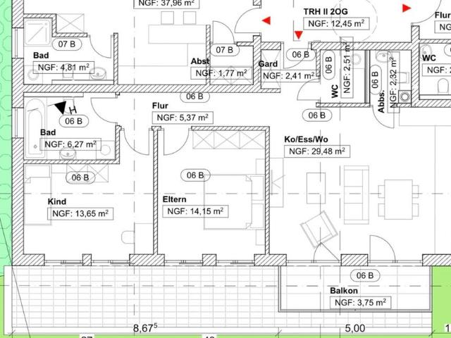 3ZKB *NEUBAU* mit Aufzug + Balkon in bester Lage
