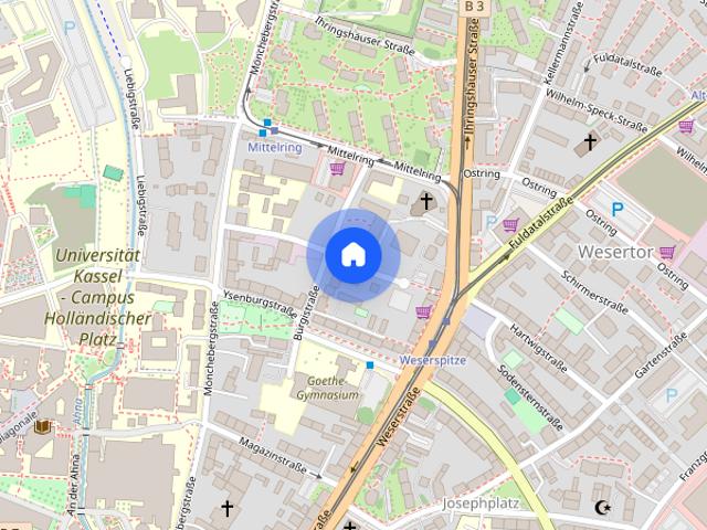 3ZKB Wohnung in Zentraler Lage von Kassel!