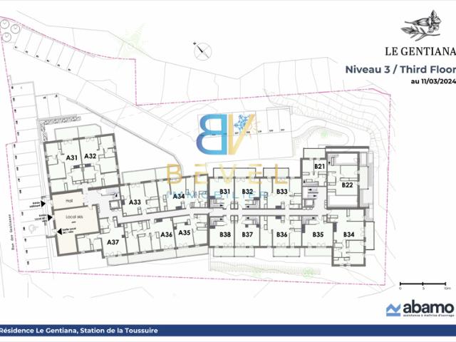 T3 54,60 m2 SUD OUEST LA TOUSSUIRE LE GENTIANA BALCON
