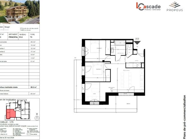T3 avec garage centre de la Clusaz Rare 69m² La Clusaz