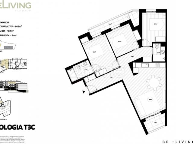 T3 | BeLiving Vila Jardim – Vila das Aves, Santo Tirso