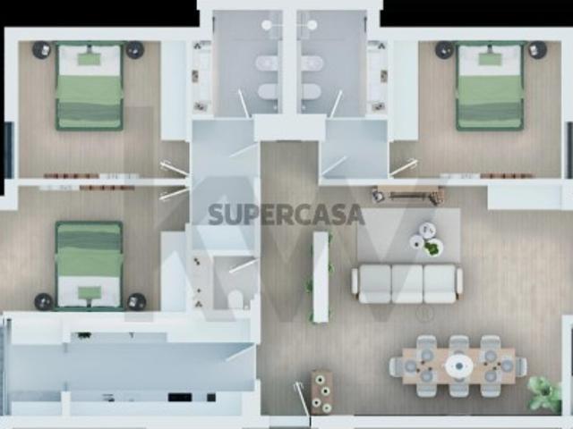 T3 com varada e Vista Rio em Marvila | 2 Suites | Empreendimento MARVILA VIEW