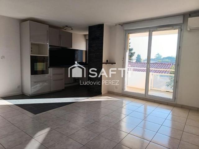 Aucamville 31140 t3 56 m² climatisé dernier étage balcon 2 parkings