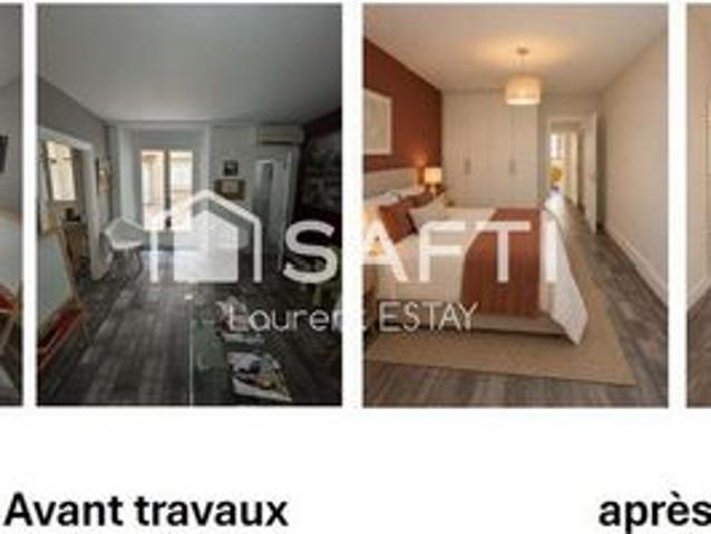 T3 de standing, 87m² avec accés cours